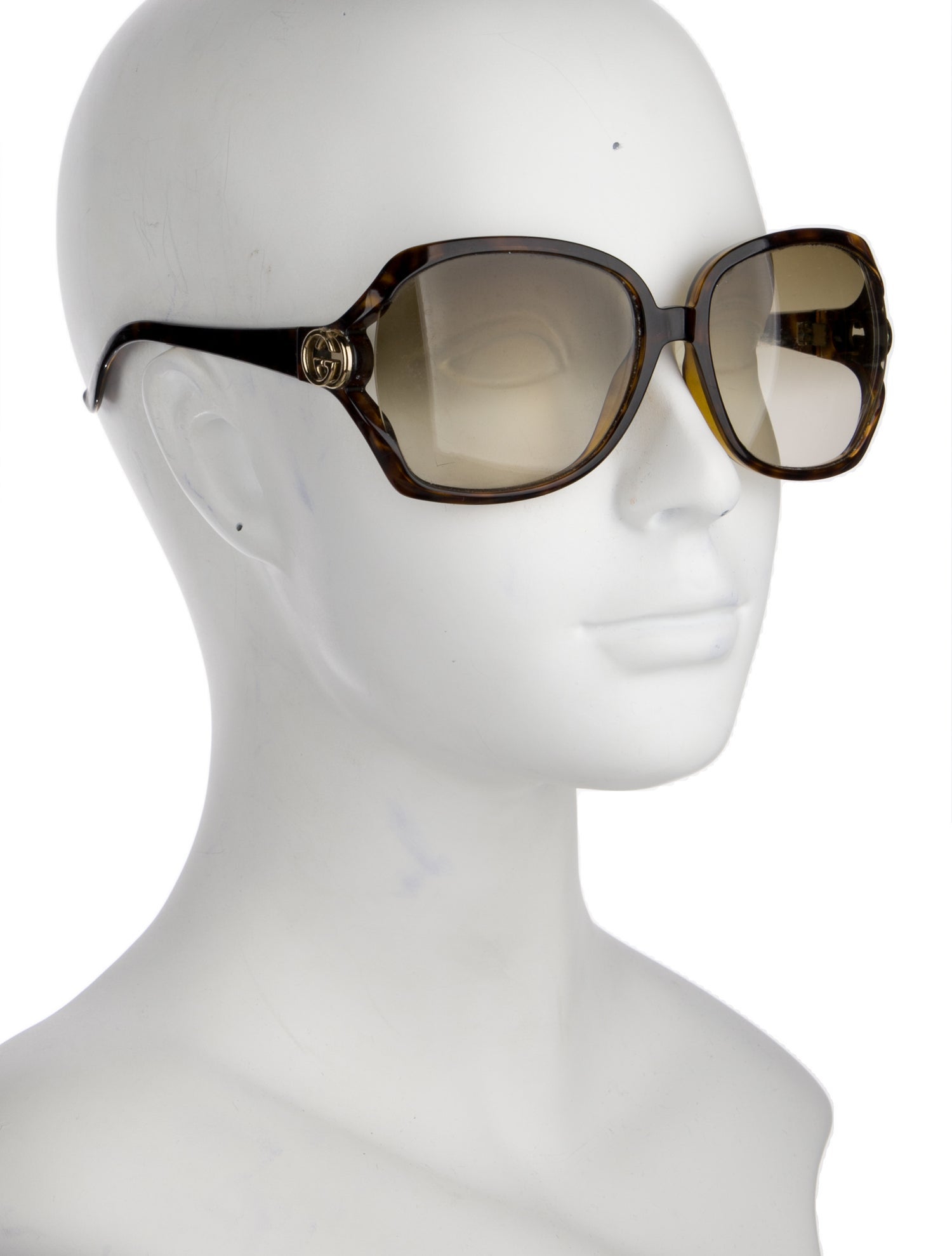 Gucci Interlocking G Logo Square Sunglasses
